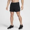 Nike Men's Stride Running Division Dri-fit 5" Brief-lined Running Shorts In Black