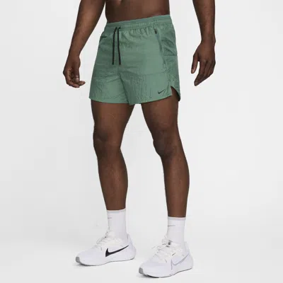 Nike Men's Stride Running Division Dri-fit 5" Brief-lined Running Shorts In Bicoastal/ Black