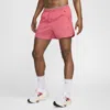 Nike Men's Stride Running Division Dri-fit 5" Brief-lined Running Shorts In Aster Pink/dark Stucco