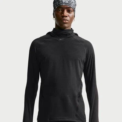 Nike Men's Stride Therma-fit Winterized Running Mid Layer In Black