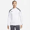 Nike Men's Strike Dri-fit Soccer 1/2-zip Drill Top In White