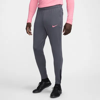 Nike Men's Strike Dri-fit Soccer Pants In Iron Grey/iron Grey/black/sunset Pulse