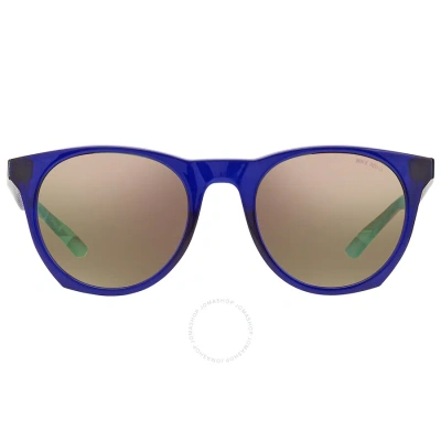 Nike Brown Blue Mirror Oval Men's Sunglasses  Essential Horizon 19 M Ev1216 413 5 In N/a