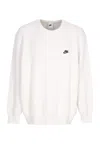 Nike Men's Sweater Club Crewneck Sail/black In White
