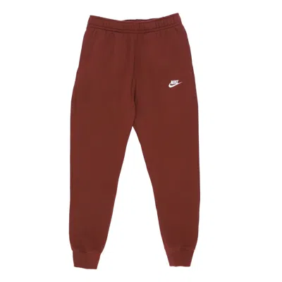 Nike Men's Sweatpants Club Jogger Bb Oxen Brown/oxen Brown/white In Red