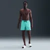 Nike Men's Swim Tape Logo 5" Volley Shorts In Blue