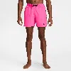 Nike Men's Swim 5" Volley Shorts In Pink