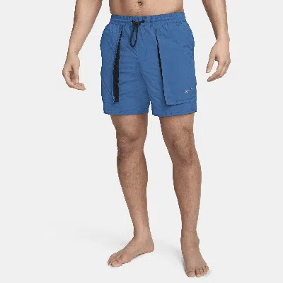 Nike Men's Swim 7" Volley Shorts In Blue