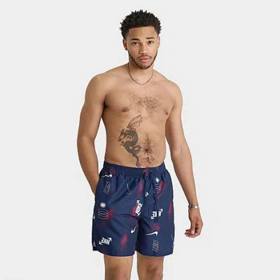 Nike Men's Swim Brand Blast Volley Shorts In Multi