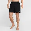 Nike Men's Swim Breaker 5" Brief-lined Volley Shorts In Black