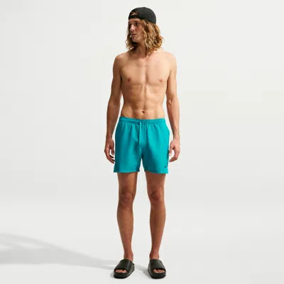 Nike Men's Swim Breaker 5" Brief-lined Volley Short In Blue