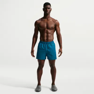 Nike Men's Swim Breaker 5" Full Lined Volley Short In Blue