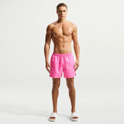 Nike Men's Swim Breaker 5" Full Lined Volley Short In Pink