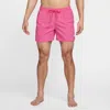 Nike Men's Swim Breaker 5" Fully Lined Volley Shorts In Pink