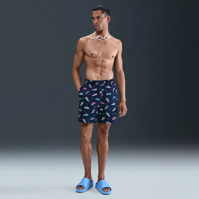 Nike Men's Swim Breaker 7" Brief-lined Volley Shorts In Multi