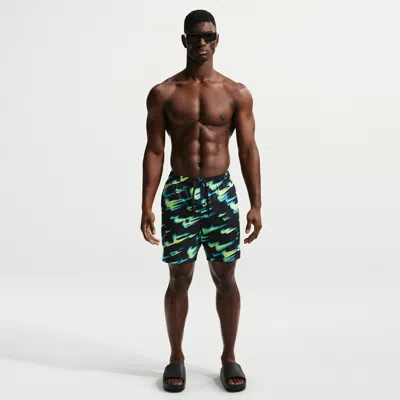 Nike Men's Swim Breaker 7" Brief-lined Volley Short In Multi