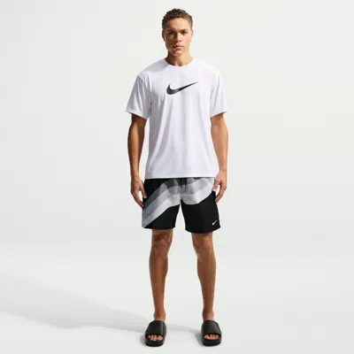 Nike Men's Swim Breaker 7" Fully Lined Volley Short In White
