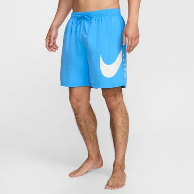Nike Men's Swim Breaker 7" Fully Lined Volley Shorts In Blue