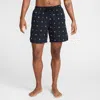 Nike Men's Swim Breaker 7" Fully Lined Volley Shorts In Black