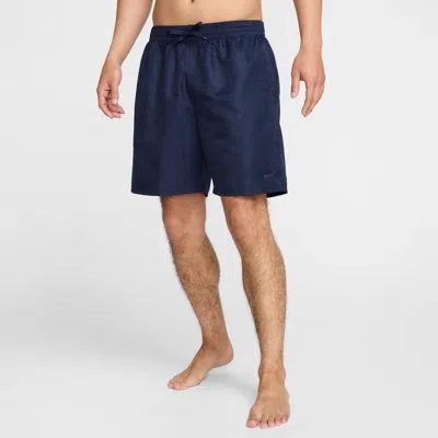 Nike Men's Swim Breaker 7" Fully Lined Volley Shorts In Blue