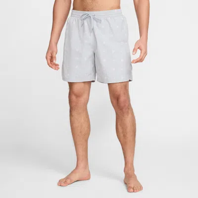 Nike Men's Swim Breaker 7" Fully Lined Volley Shorts In Grey