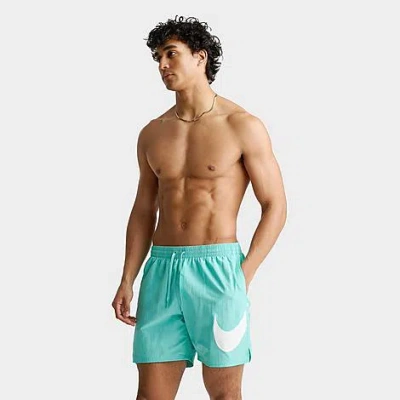 Nike Men's Swim Breaker 7-inch Lined Volley Shorts In Green