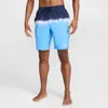 Nike Men's Swim Breaker 9" Boxer Volley Shorts In Blue