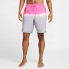 Nike Men's Swim Breaker 9" Boxer Volley Shorts In Pink