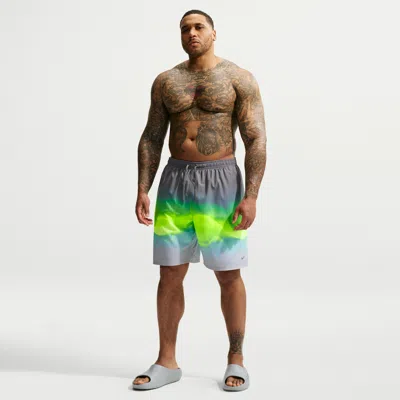Nike Men's Swim Breaker 9" Brief-lined Volley Short (big & Tall) In Green