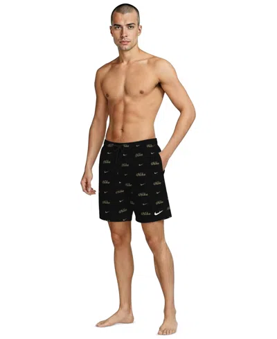 Nike Men's Swim Breaker Brief-lined Volley Swim Short, 7" Inseam In Multi