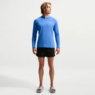 Nike Men's Swim Breaker Essential 3" Brief-lined Volley Short In Black