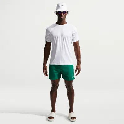 Nike Men's Swim Breaker Essential 5" Brief-lined Volley Short In Green