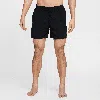 Nike Men's Swim Breaker Icon 5" Brief-lined Volley Shorts In Black