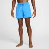 Nike Men's Swim Breaker Icon 5" Brief-lined Volley Shorts In Blue