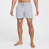Nike Men's Swim Breaker Icon 5" Brief-lined Volley Shorts In Grey