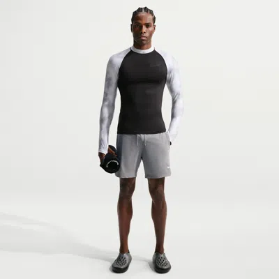 Nike Men's Swim Contend 7" Brief-lined Volley Short In Gray