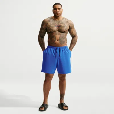 Nike Men's Swim Contend Essential 7" Brief-lined Volley Short (big & Tall) In Multi