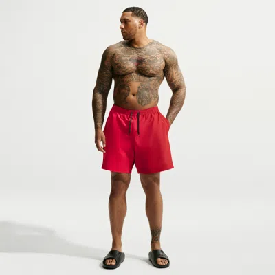 Nike Men's Swim Contend Essential 7" Brief-lined Volley Short (big & Tall) In Red