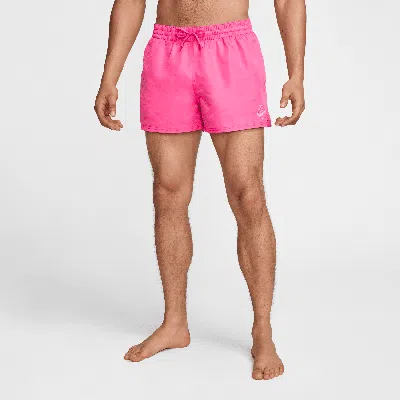 Nike Men's Swim Essential 3" Volley Shorts In Pink