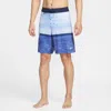 Nike Men's Swim Fadeaway Sailboat 9" Boardshorts In Blue