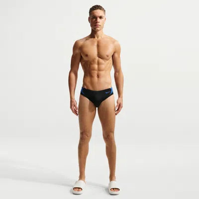 Nike Men's Swim Hydrastrong Fly Brief In Black