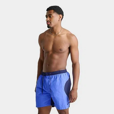 Nike Men's Swim Lined 7" Volley Shorts In Blue