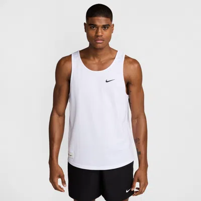 Nike Men's Swim Mesh Tank Top In White