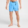 Nike Men's Swim Voyage 5" Brief-lined Cargo Shorts In Blue