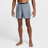Nike Men's Swim Voyage 5" Brief-lined Cargo Shorts In Blue