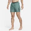 Nike Men's Swim Voyage 5" Volley Shorts In Green