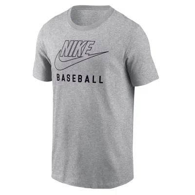 Nike Men's Swoosh Baseball T-shirt In Grey
