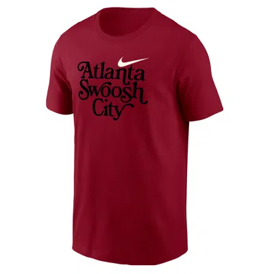 Nike Men's Swoosh Cities Atlanta Short-sleeve T-shirt In Red