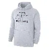 Nike Men's Swoosh Club Fleece Pickleball Pullover Hoodie In White