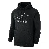 Nike Men's Swoosh Club Fleece Football Pullover Hoodie In Black